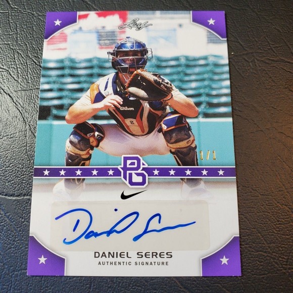 Other - Daniel Seres 2015 Leaf Perfect Game Auto 1/1 PG-DSI NM Authentic Signature